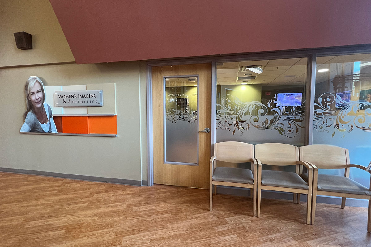 Waiting area outside The Aesthetic Center at UK St. Claire