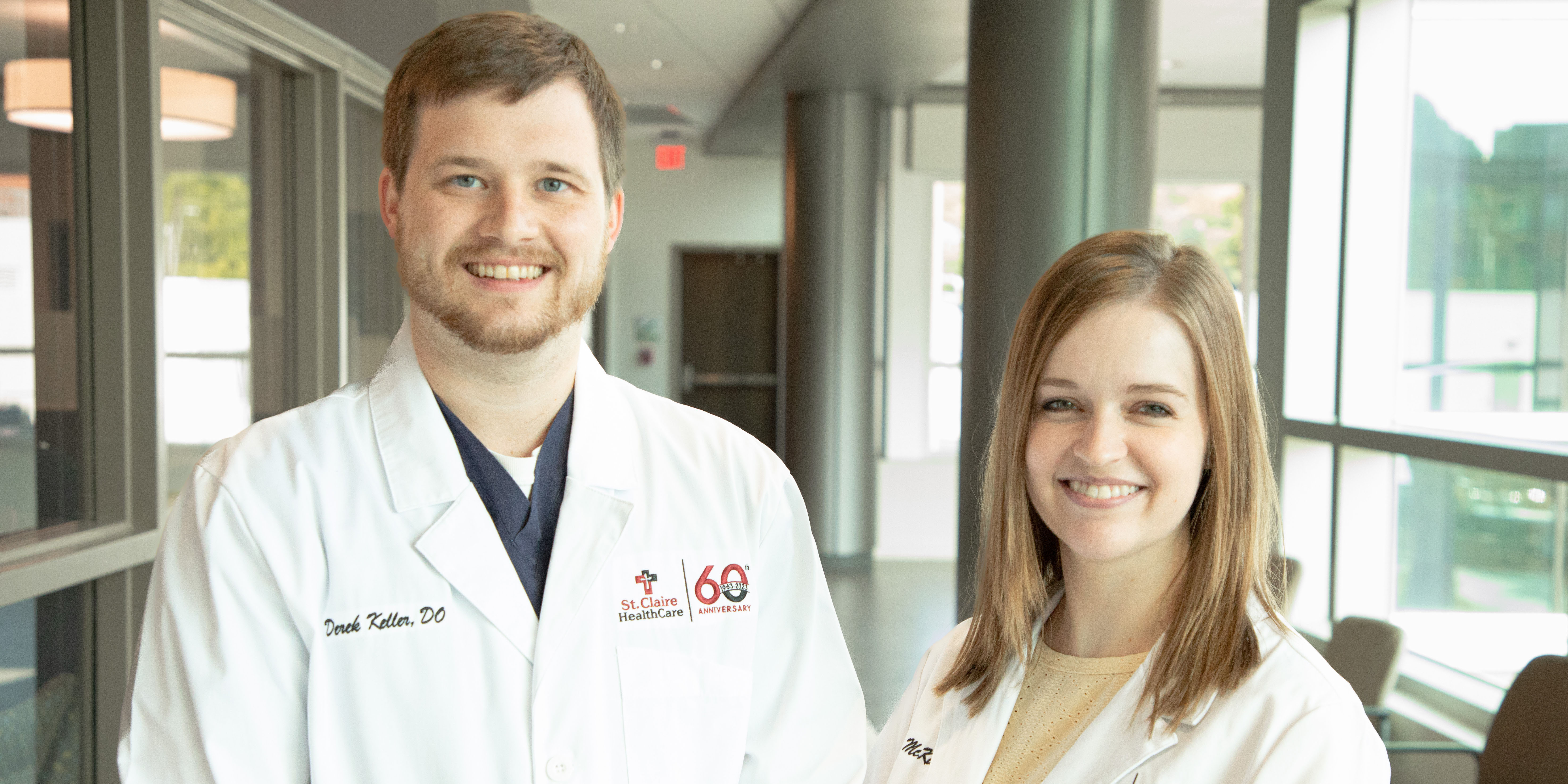 Derek Keller, DO, and Jenna McKinney, DO, Join St. Claire HealthCare Morehead-Downtown Primary Care Clinic