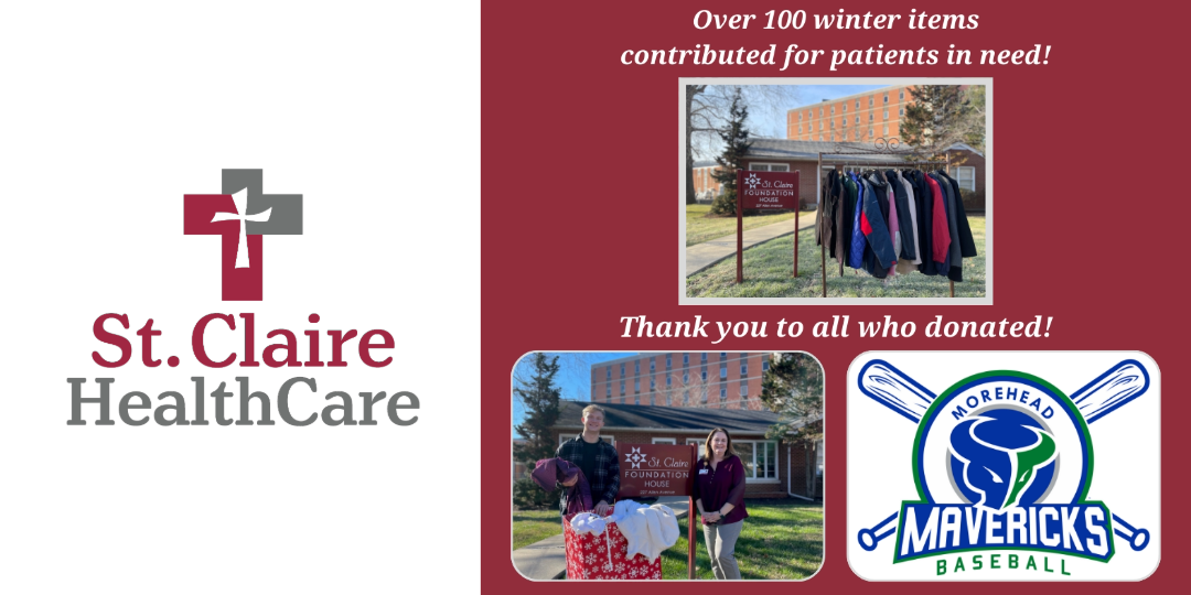 St. Claire HealthCare Receives Winter Essentials for Patients in Need