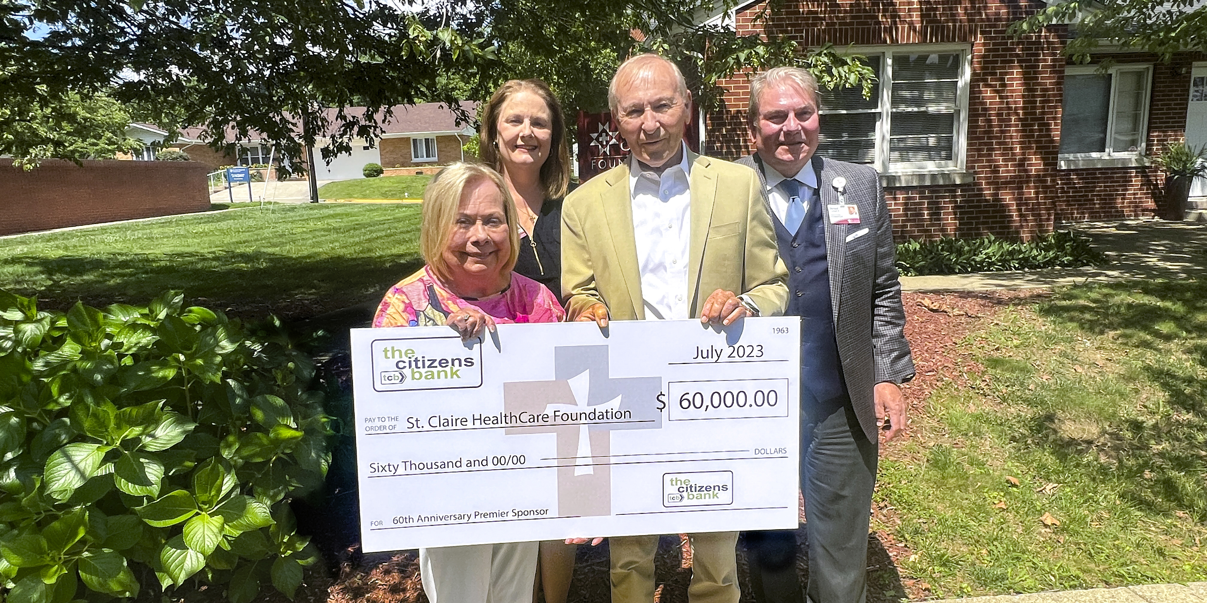 The Citizens Bank Celebrates St. Claire HealthCare’s 60th Anniversary